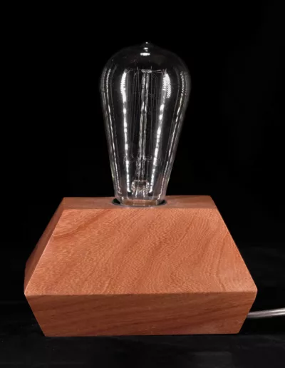 Lampe en iroko